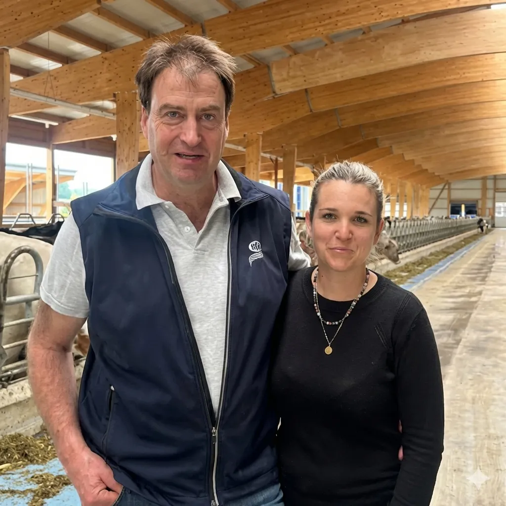 La famille Menoud à la Ferme La Lorraine